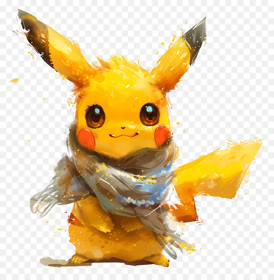 Pikachu，ผ้าพันคอ PNG