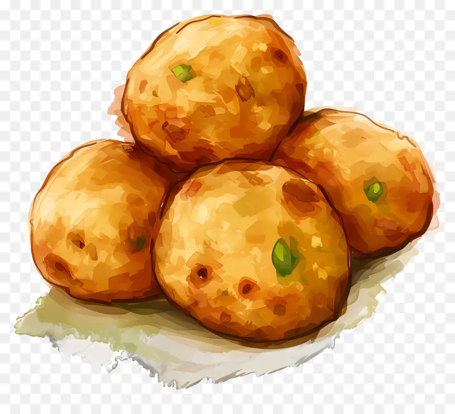 Batata Vada，อาหารทอด PNG