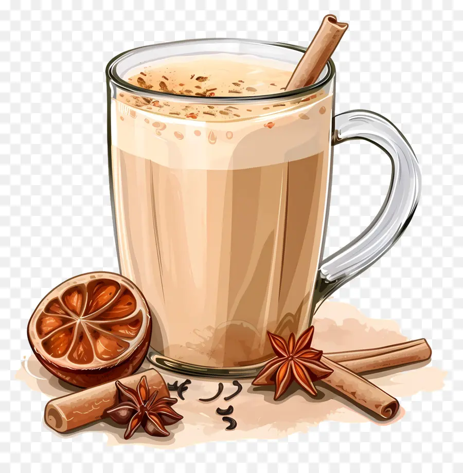 Masala Chai，ชาเครื่องเทศ PNG