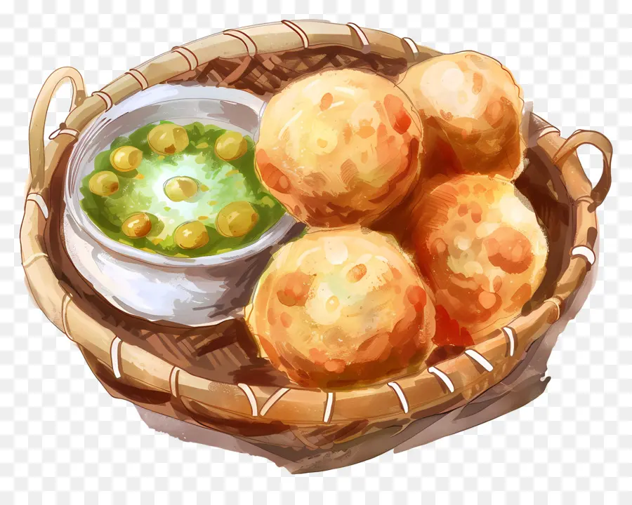 Pani Puri，น้ำปูริ PNG