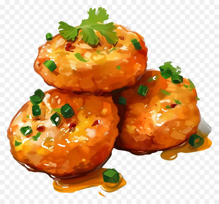 Batata Vada，อาหารทอด PNG