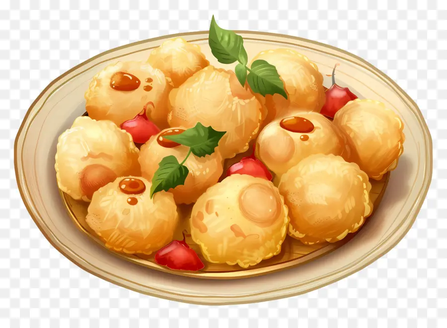 Pani Puri，เกี๊ยวทอด PNG