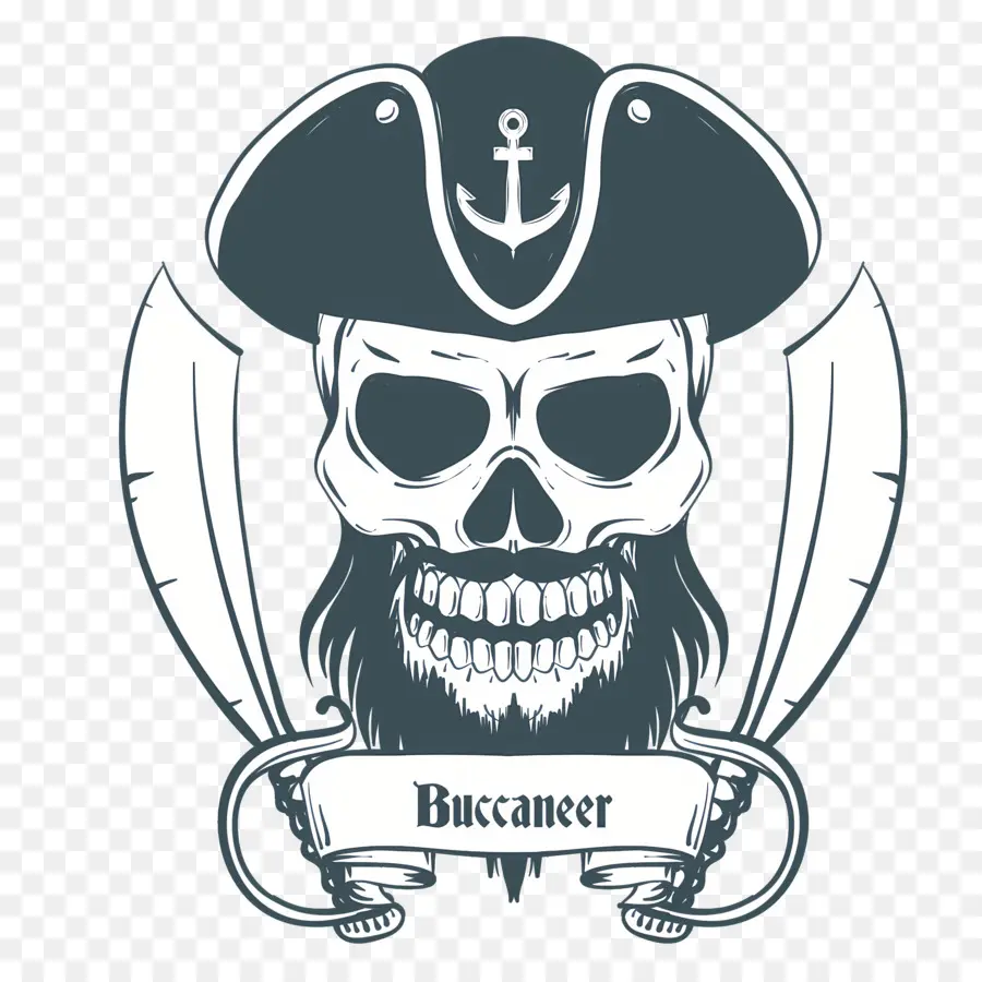 โลโก้ Buccaneers，กะโหลกศีรษะ PNG