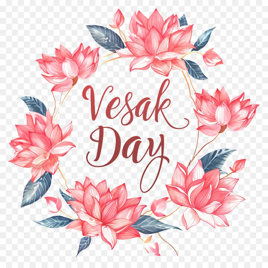 Vesak วัน，กบัวที่ส่งดอกไม้ PNG