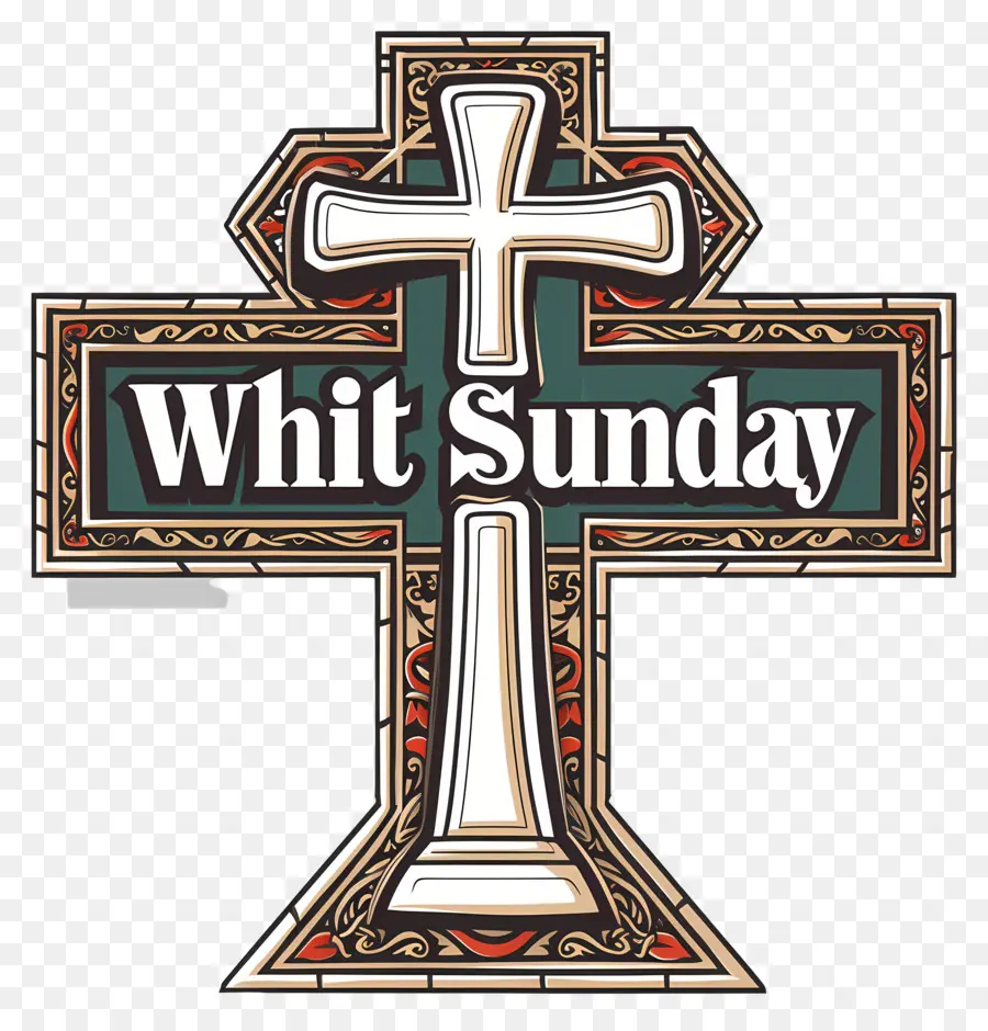 Whit Sunday，Whit Sunday Cross PNG