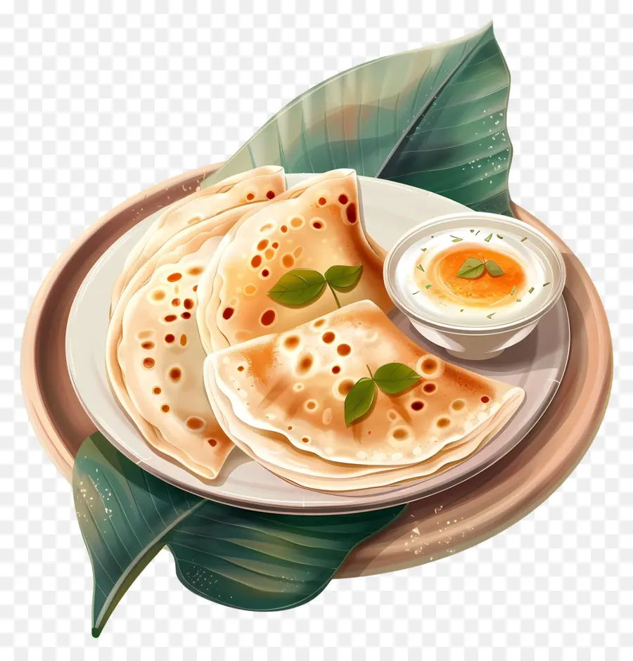 โดซา，Dosa กับ Chutney PNG