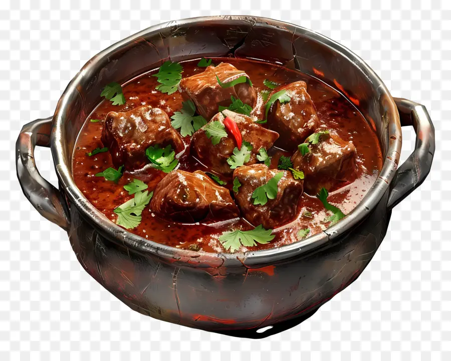 Rogan Josh Dish，สตูว์เนื้อวัว PNG