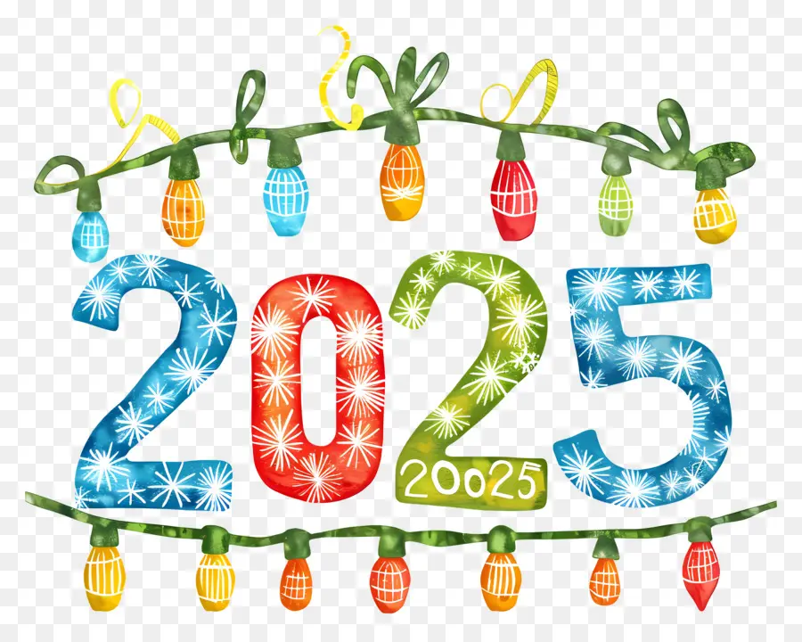 ปีใหม่ 2025，สุขสันต์วันปีใหม่ PNG