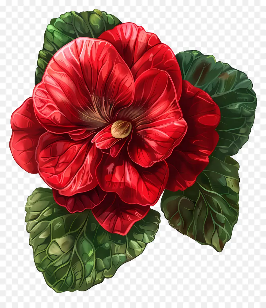 Begonia ดอกไม้，ดอกไม้สีแดง PNG