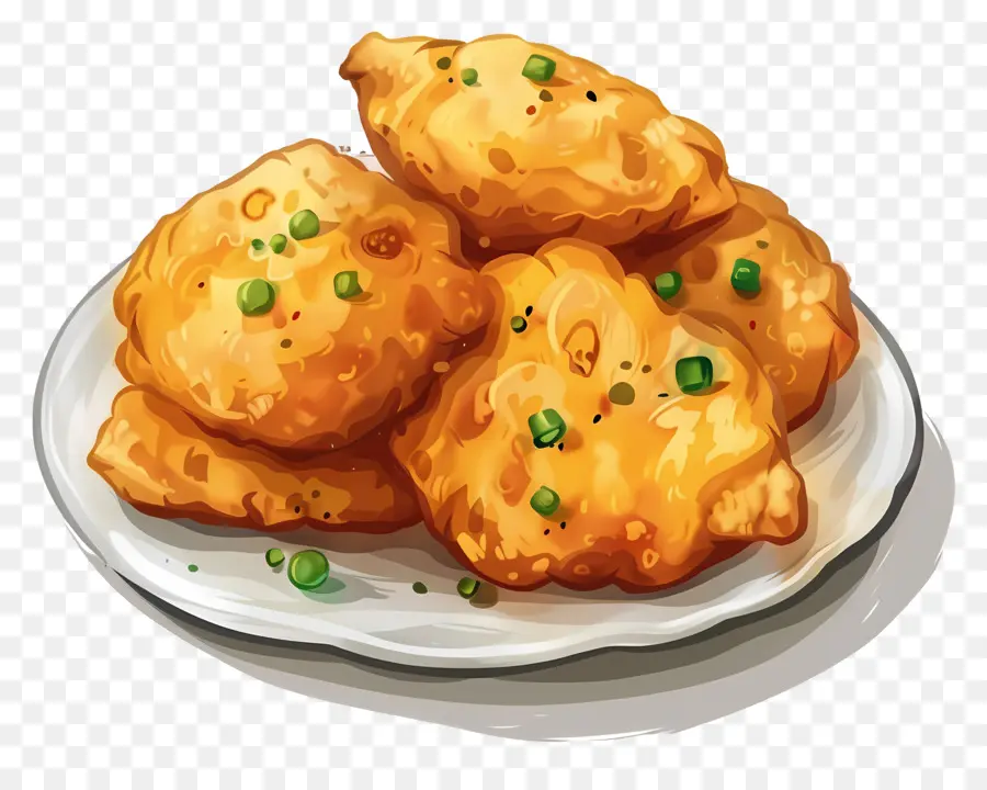 Batata Vada，เกี๊ยวทอด PNG