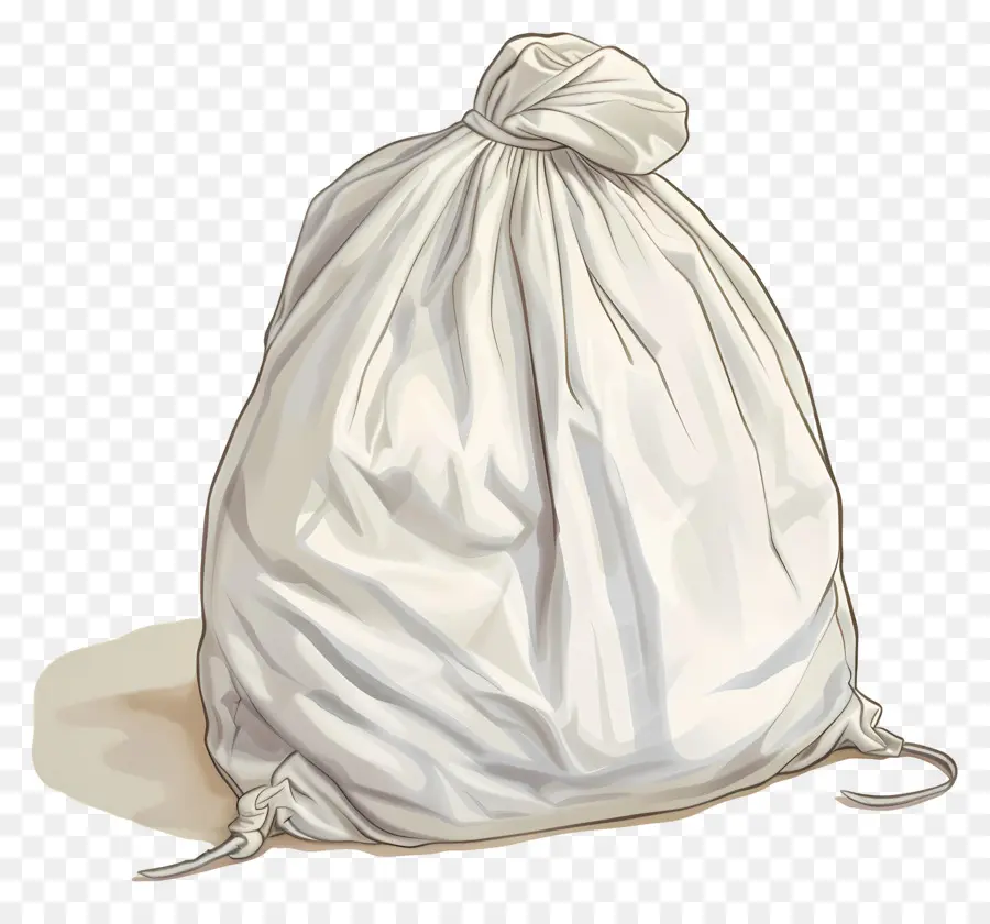 ถุงซักผ้า，ถุงขยะพลาสติกสีขาว PNG