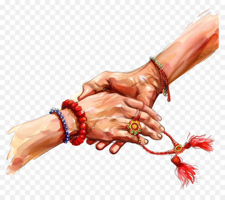 Raksha Bandhan，มือด้วยกำไล PNG