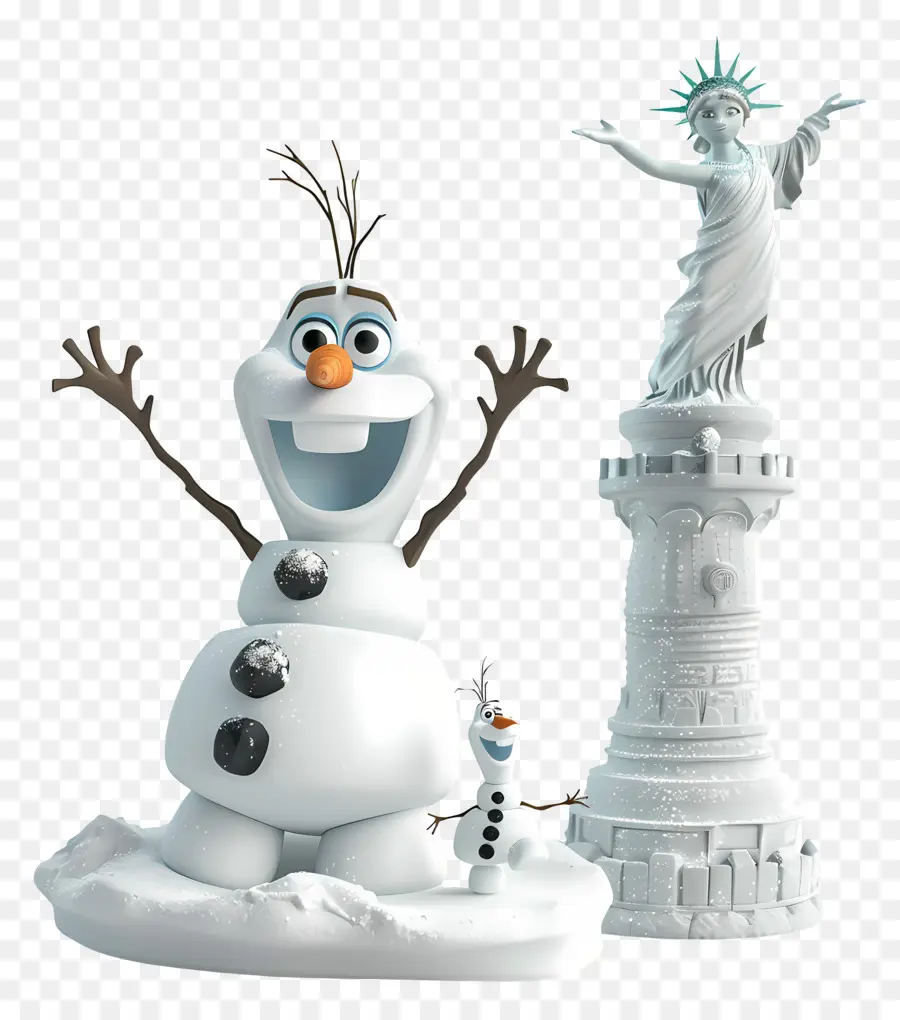 ถูกแช่แข็ง Olaf，เจ้าตุ๊กตาหิมะ PNG