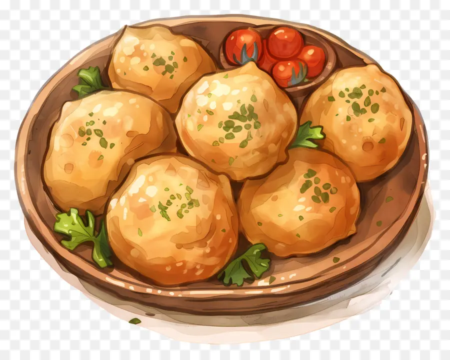 Pani Puri，ลูกทอด PNG