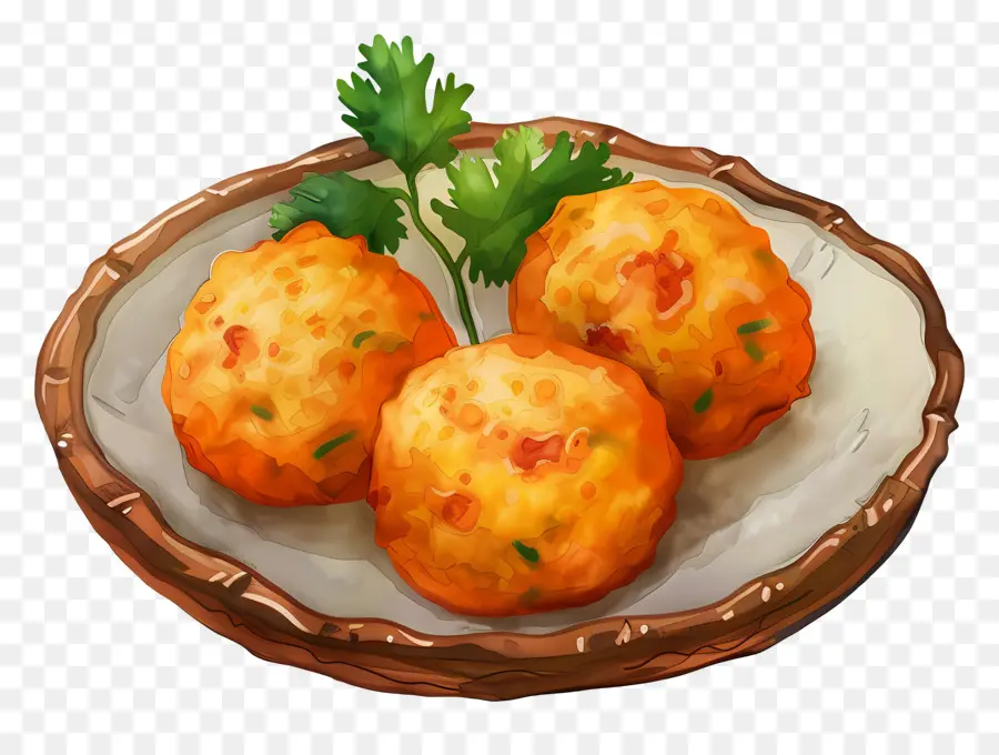 Batata Vada，อาหารทอด PNG