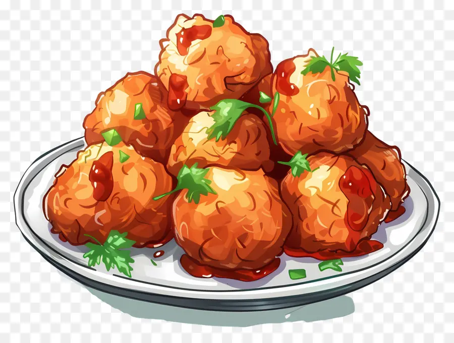 Batata Vada，ลูกชิ้นทอด PNG