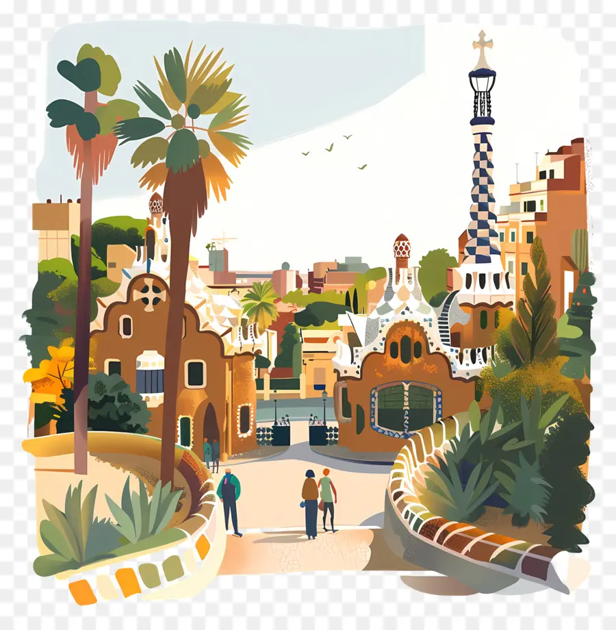 สวนสาธารณะ Guell，สวน PNG