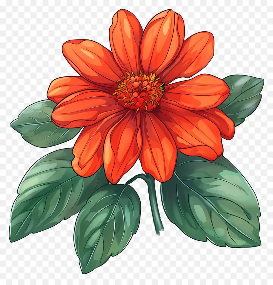 ดอกไม้ Tithonia，ดอกไม้สีส้ม PNG