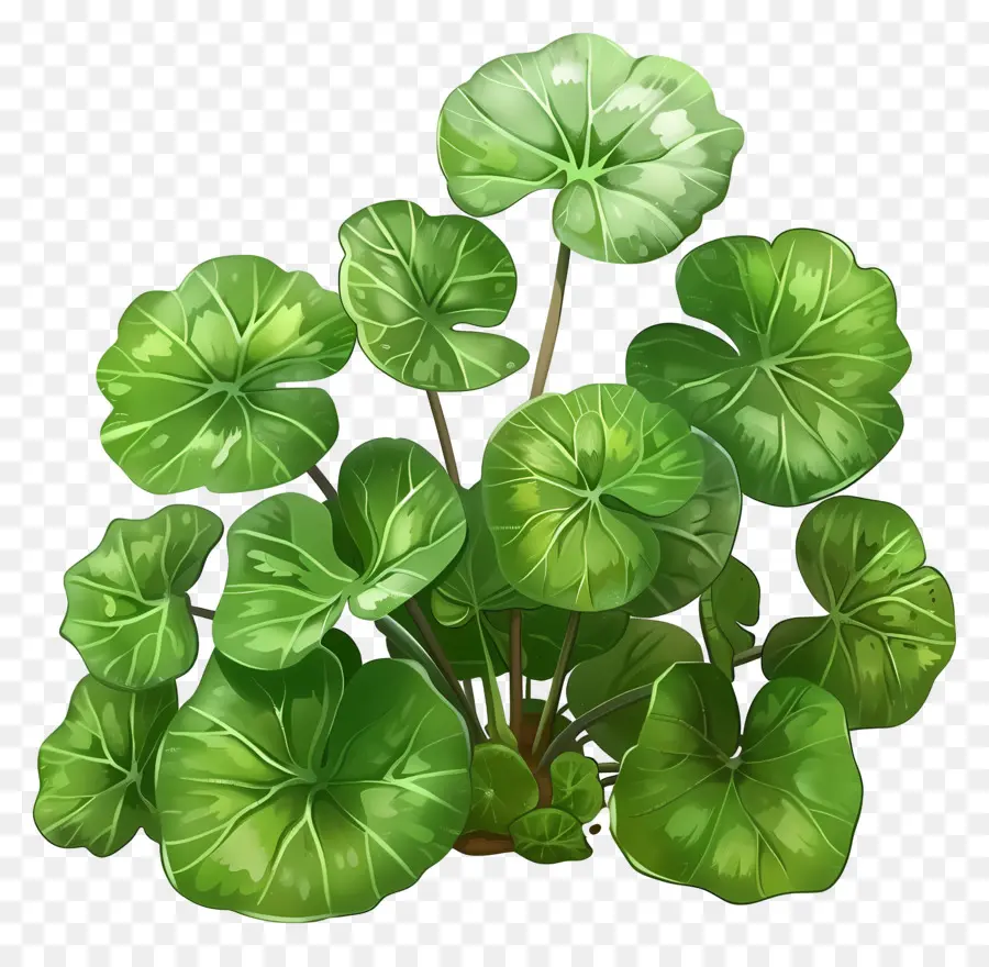 Centella เอเชีย，ใบเขียว PNG