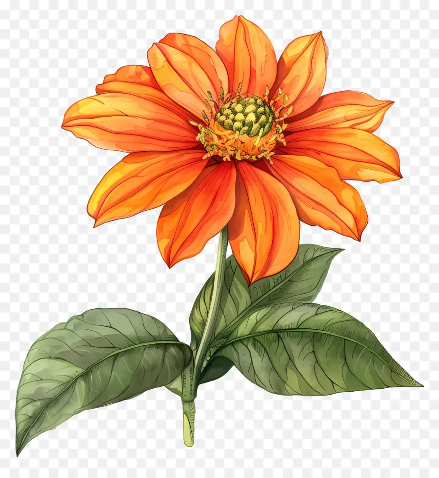 ดอกไม้ Tithonia，ดอกไม้สีส้ม PNG
