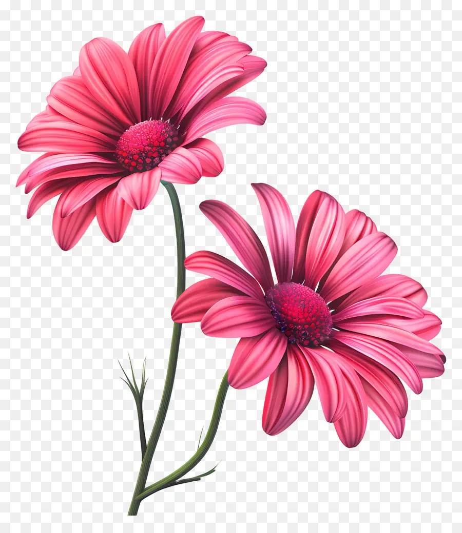 Transvaal Daisy，ดอกไม้สีชมพู PNG