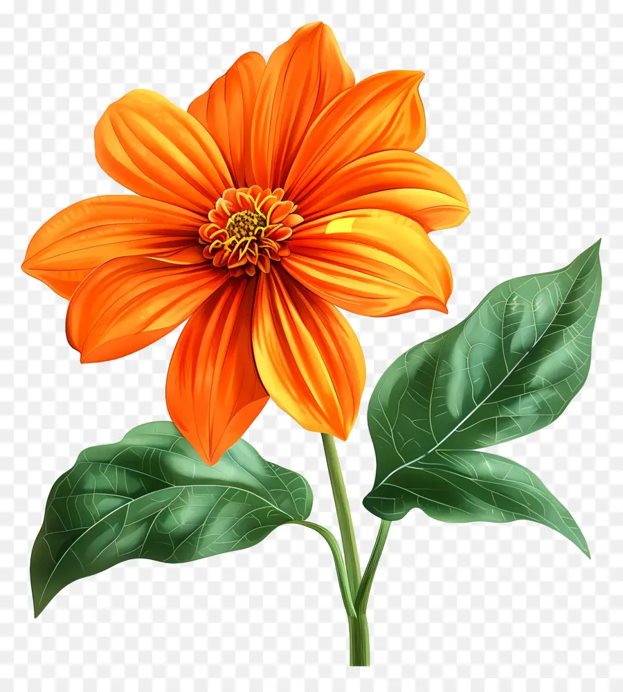 ดอกไม้ Tithonia，ดอกไม้สีส้ม PNG