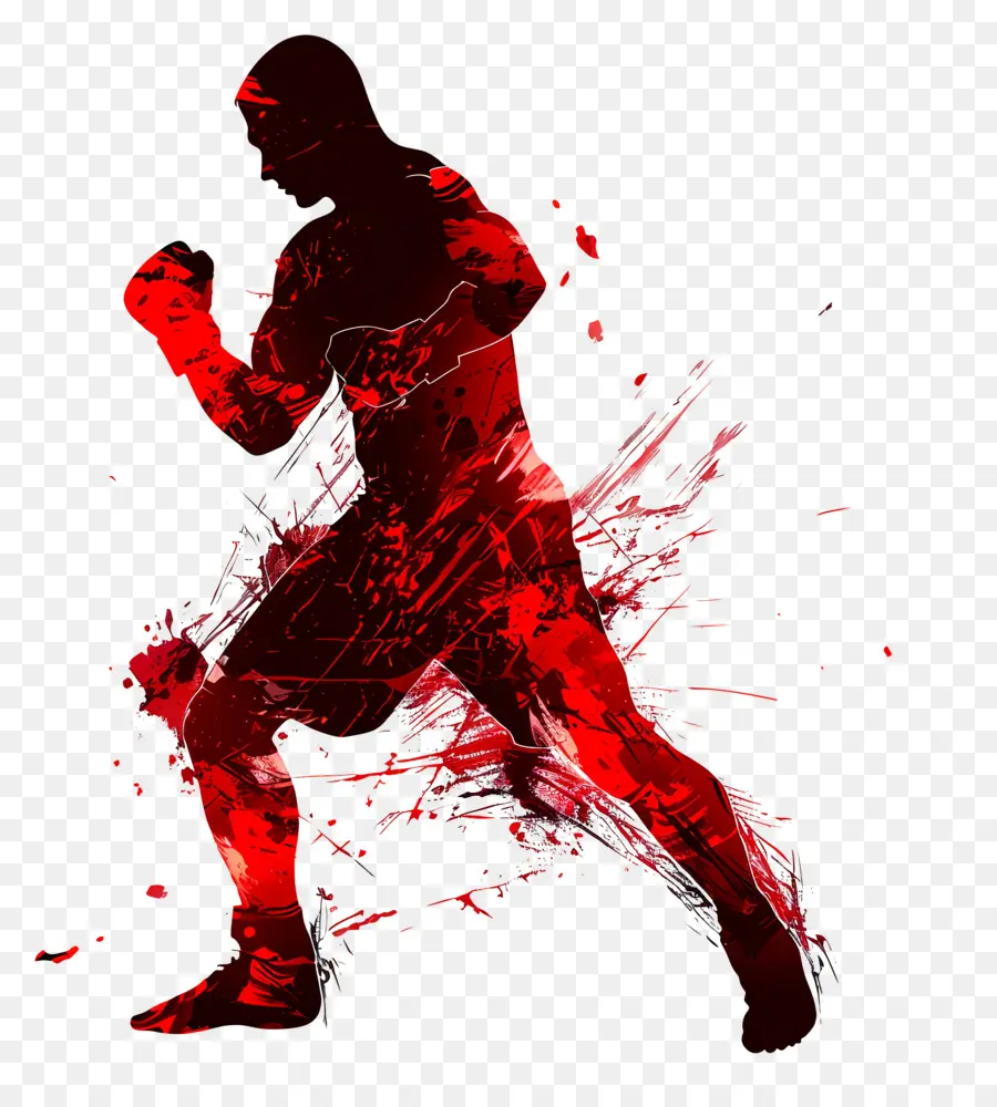 Ufc Man Silhouette，Silhouette นักมวย PNG