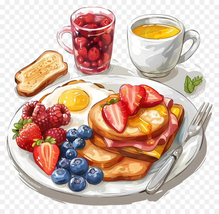 อเมริกันอาหารเช้า，อาหารเช้า PNG