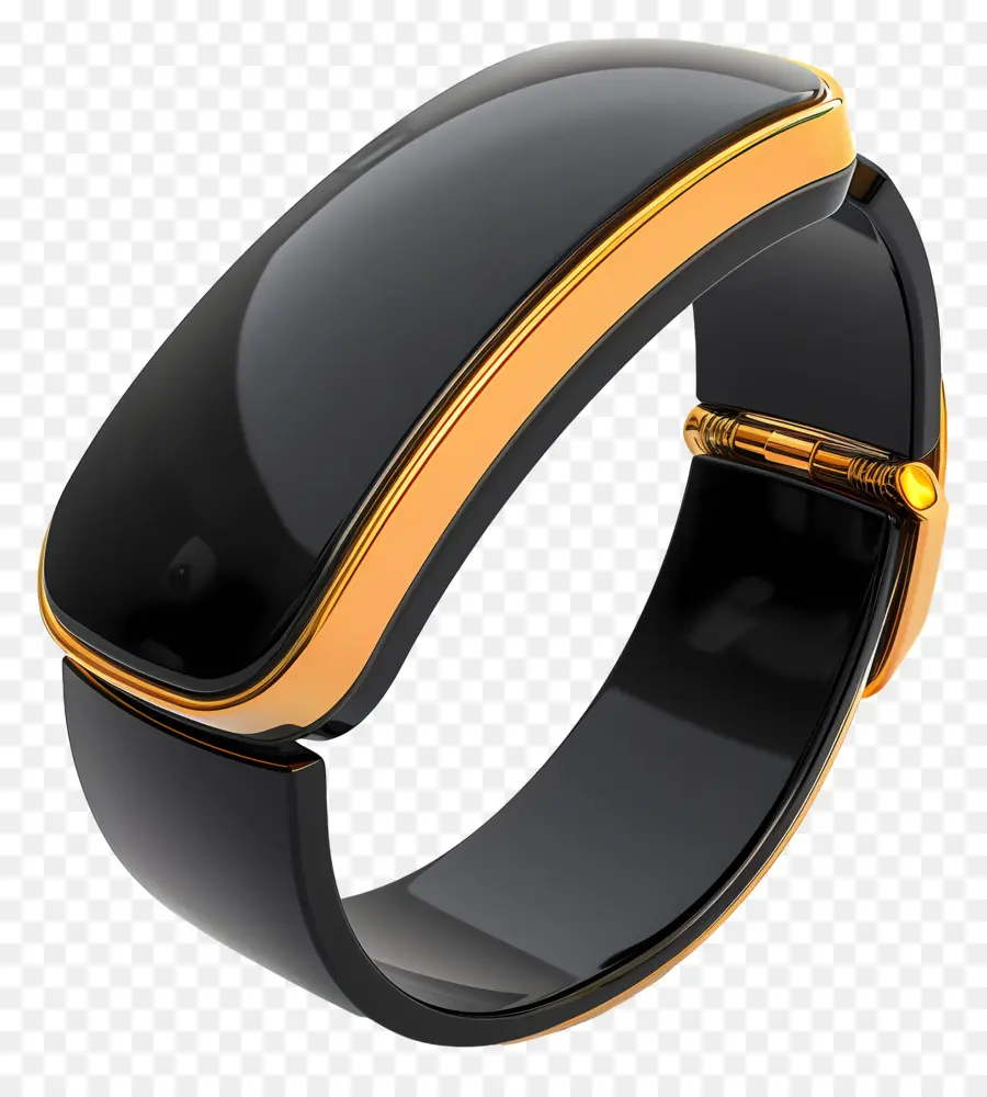 Fitbit，นาฬิกาสีดำและสีทอง PNG