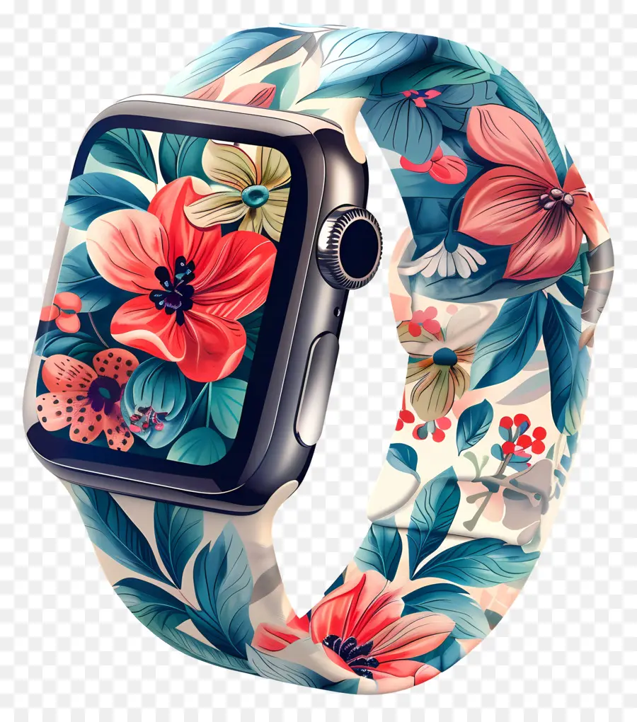 Apple Watch，สมาร์ทวอทช์ดอกไม้ PNG