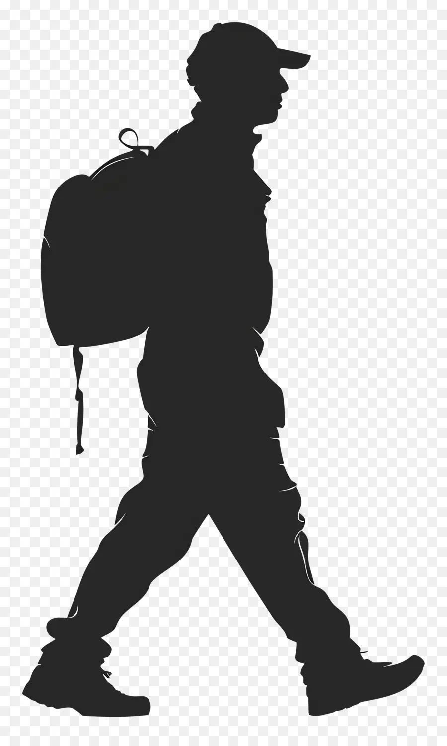 การจัดส่ง Man Silhouette，วาว PNG