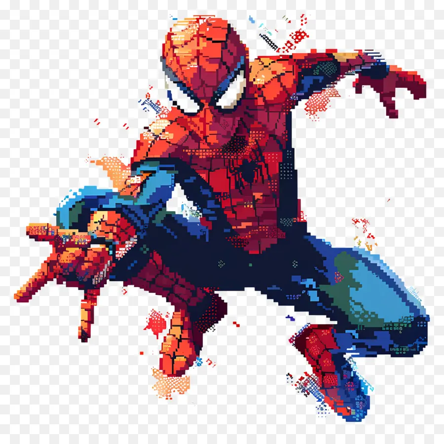 Spiderman Pixel，แมงมุม PNG