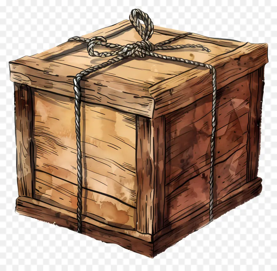 กล่อง，ไม้ Crate PNG