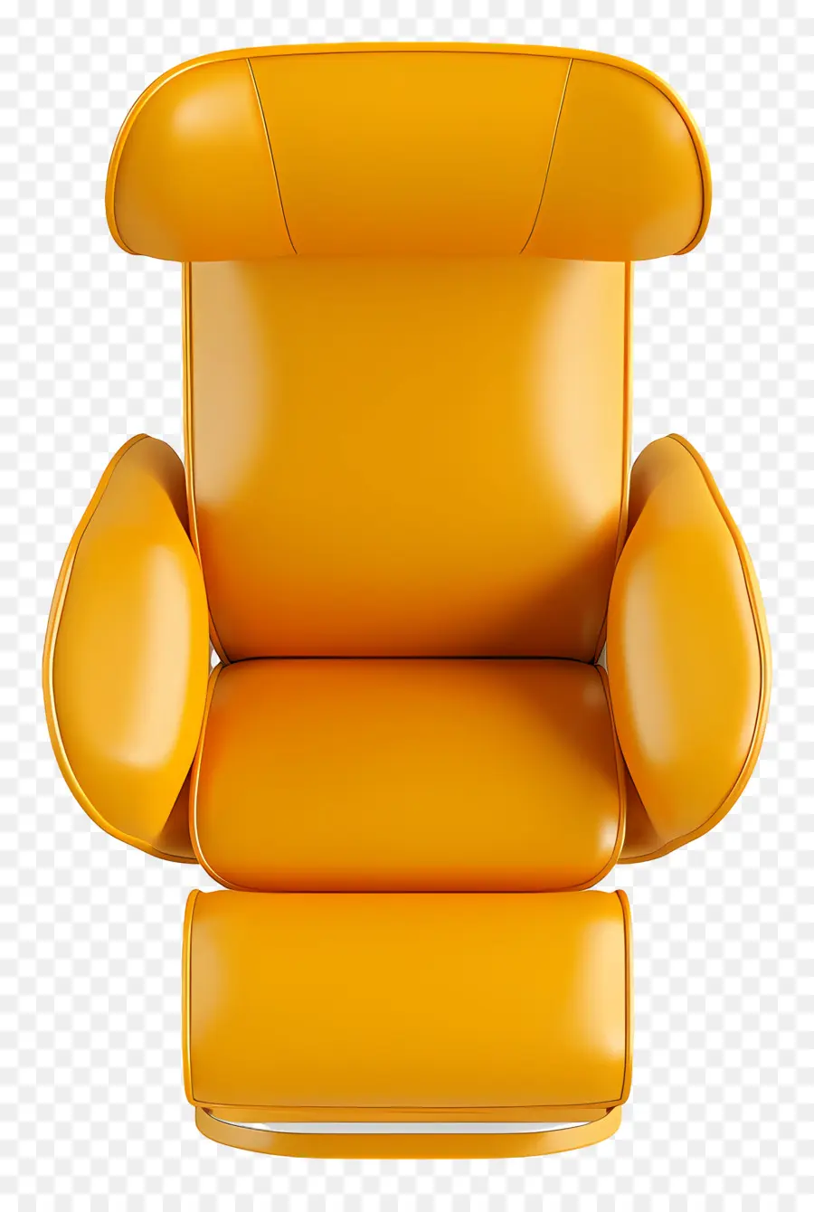 เก้าอี้บนมุมมอง，เก้าอี้เอนกายสีเหลือง PNG