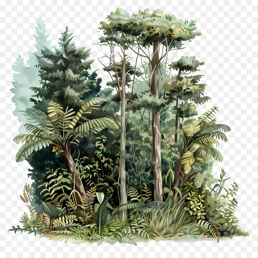 พืชพรรณไม้，ป่าเขตร้อน PNG