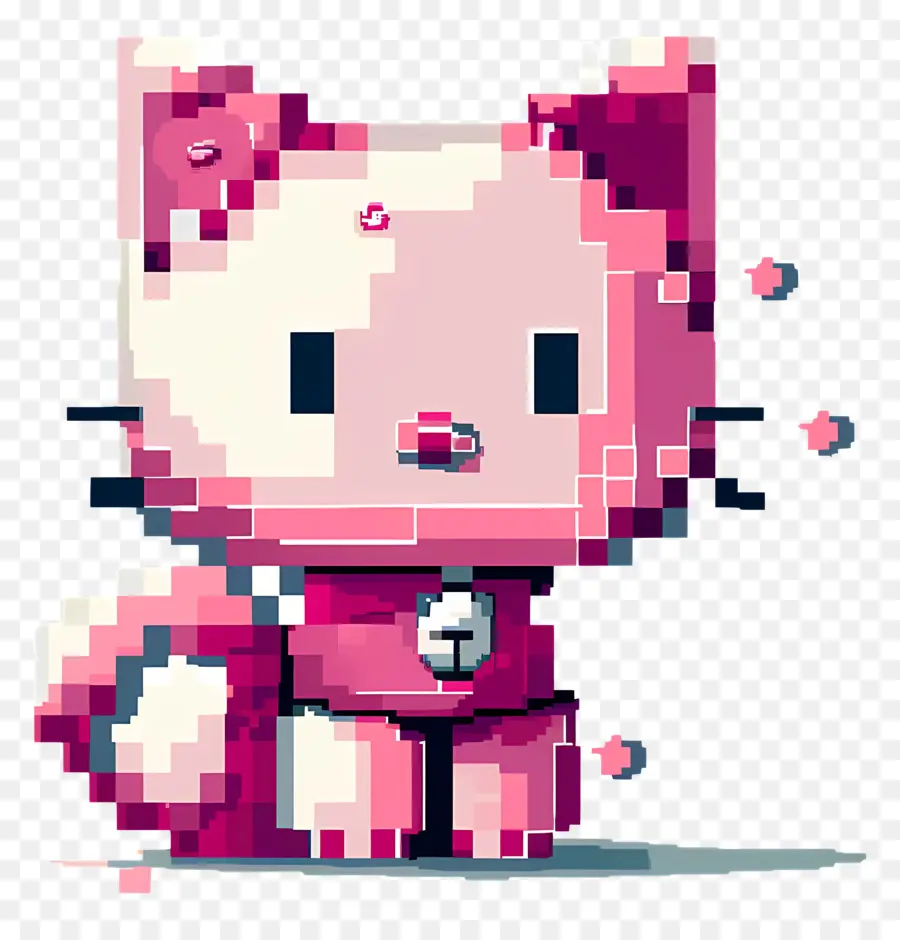Hello Kitty Pixel，คิตตี้สีชมพู PNG