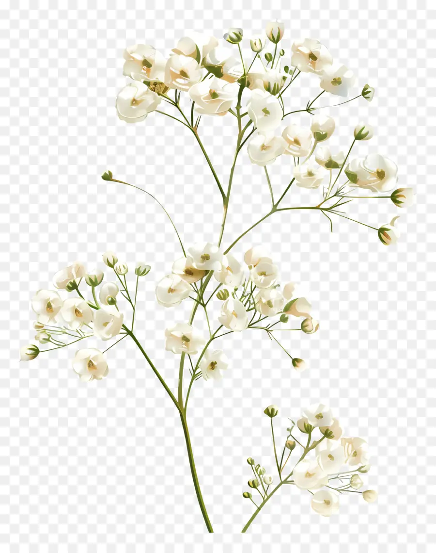 ที่รักลมหายใจดอกไม้，ดอกไม้สีขาว PNG