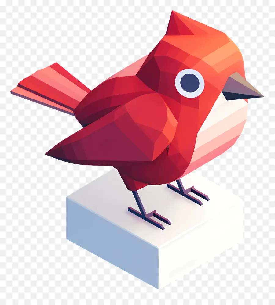 สีแดง Flappy นก，นกโพลีต่ำ PNG