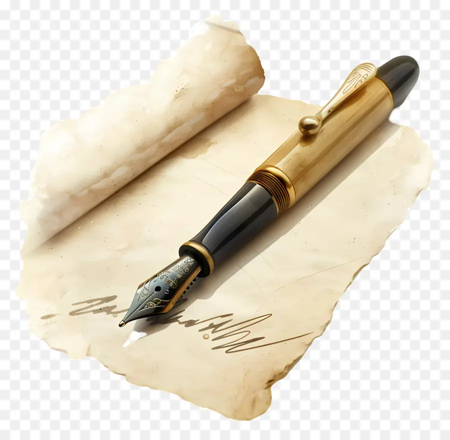 ปากกาเพื่อน，Parchment กระดาษ PNG