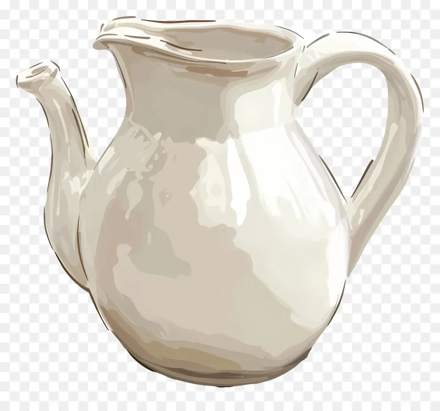 นม Jug，กาน้ำชาสีขาว PNG