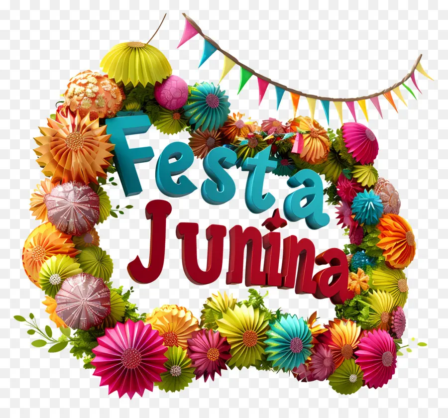 Festa Junina，ดอกไม้กระดาษ PNG
