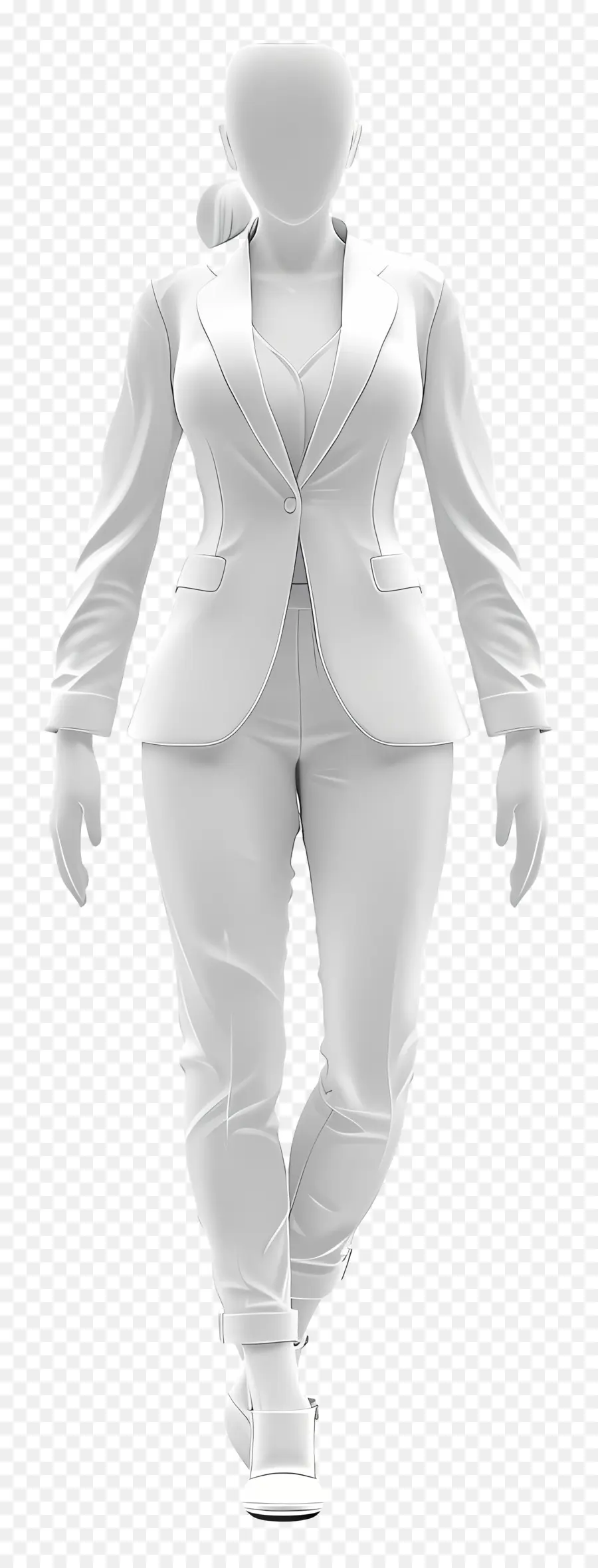 ผู้หญิงชุดสูท，ชุดสูทสีขาว PNG