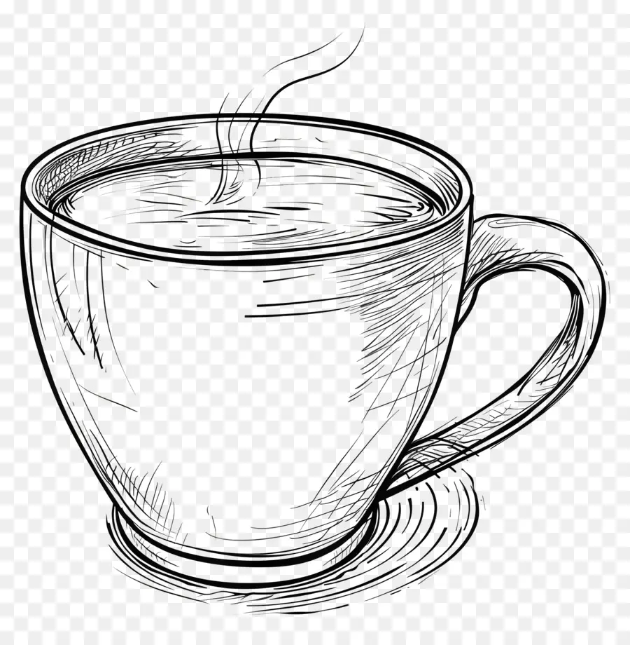 กาแฟถ้วยเส้น，ถ้วยกาแฟ PNG