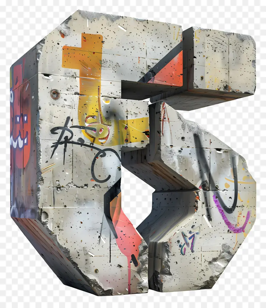เบอร์ 6，คราง Graffiti PNG