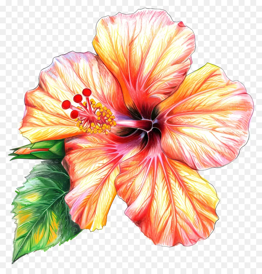 Moana Hibiscus，ชบาสีชมพู PNG