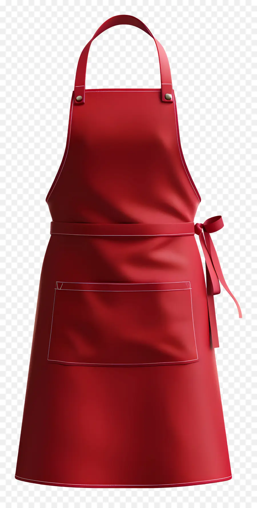 ผ้ากันเปื้อนสีแดง，กระเป๋าดำ PNG