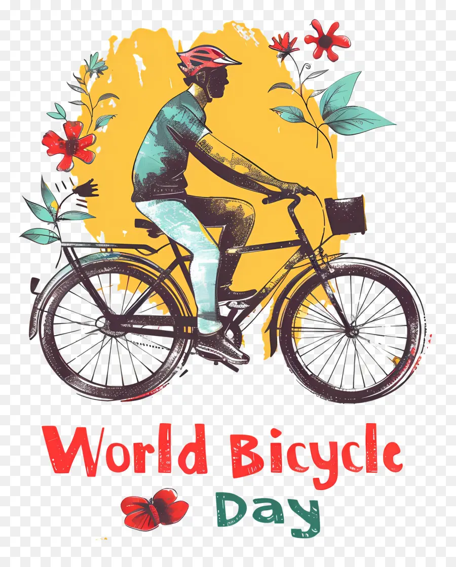 โลกวันจักรยาน，ผู้ชายขี่จักรยาน PNG
