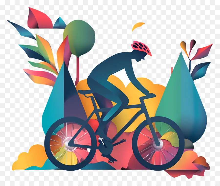 โลกวันจักรยาน，แบบนามปธรรมงานศิลปะ PNG