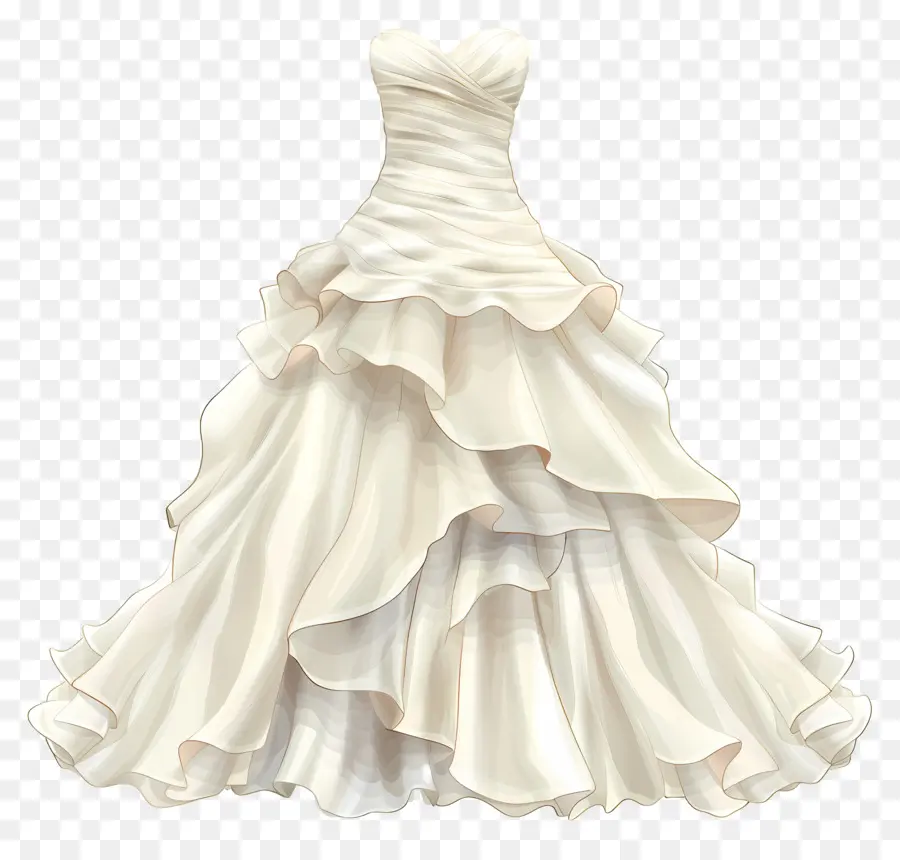 ชุดแต่งงานที่ไม่มีสายหนัง，สีขาวชุดแต่งงาน PNG