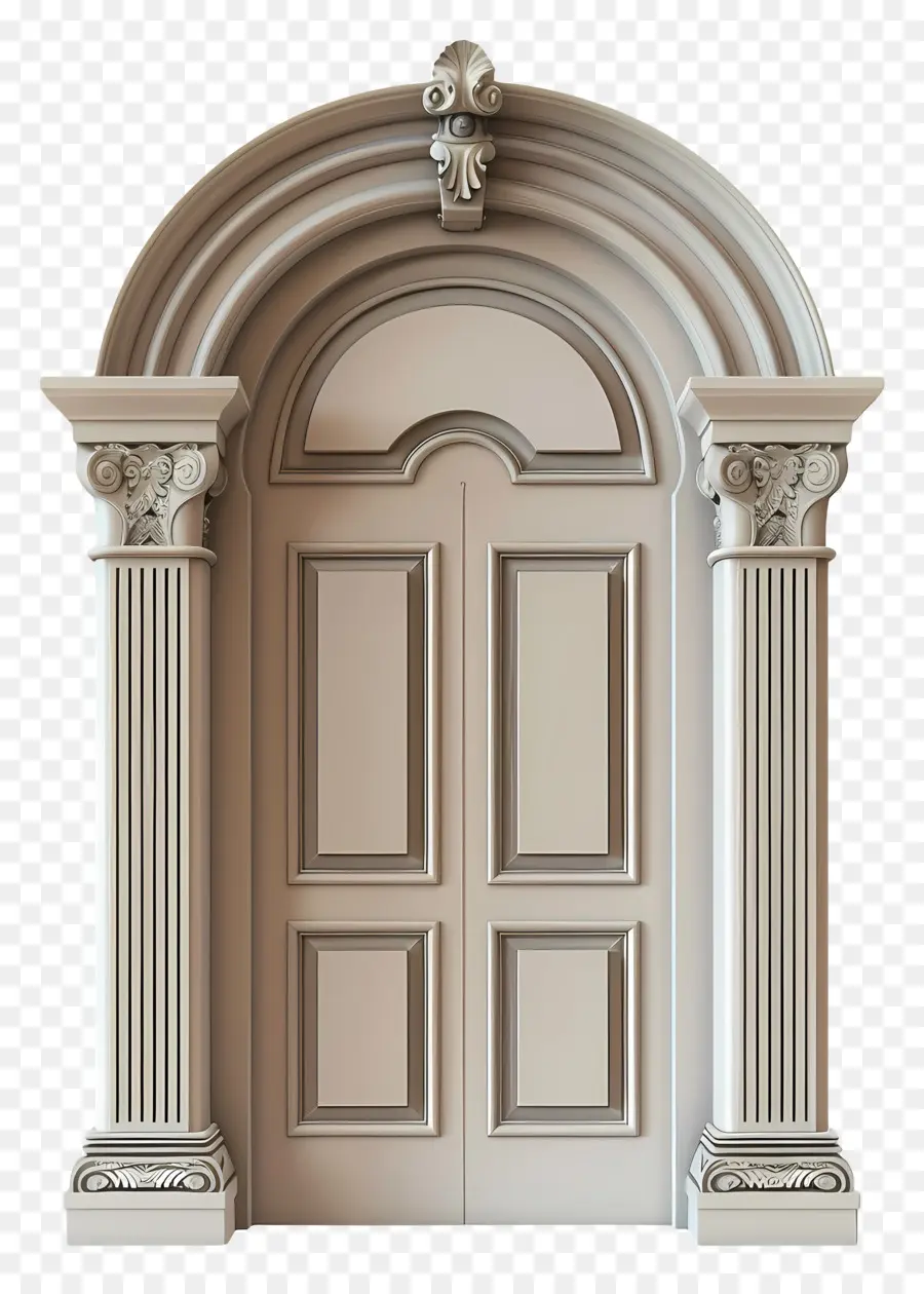 กรอบประตูโค้ง，ประตูหินอ่อนสีขาว PNG